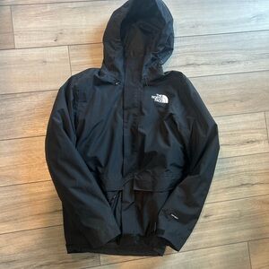 The North Face Men's Black Raincoat with Hood